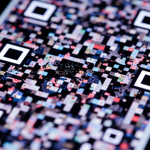 微信公众号二维码特写，黑色正方形二维码图案，内部包含音乐符号元素，白色背景，清晰显示便于手机扫描关注