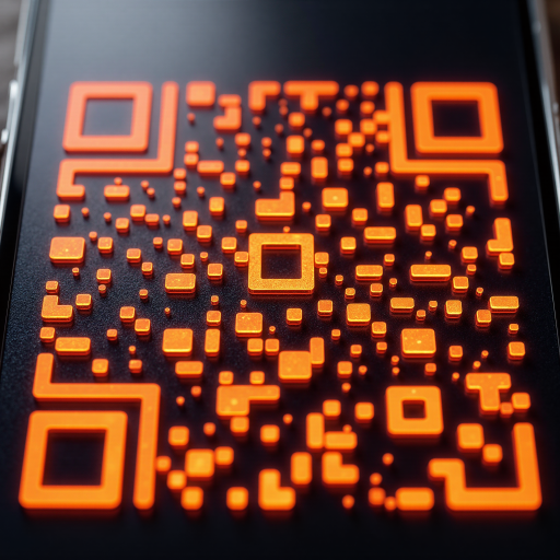 微信公众号二维码，黑色边框正方形，中央显示音乐符号图标，周围环绕音符装饰图案，白色背景，用于扫描关注音乐分享公众号